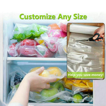 1-10× Vacuum Food Sealer Rolls Saver Bag Seal Storage Commercial Heat Grade AU - Aimall