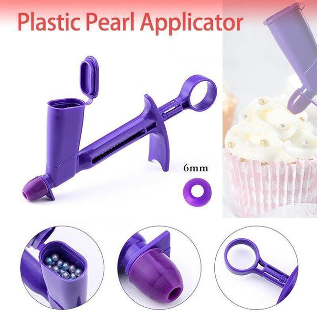 Plastic Pearl Applicator Edible Cake Sugar Ball Cake Decorating Tool w4Converter - Aimall
