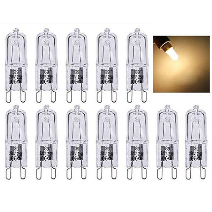 2pcs 25W G9 Warm White Halogen Oven Dimmable Bi-Pin Light Bulb 220-240V 2000hrAU - Aimall