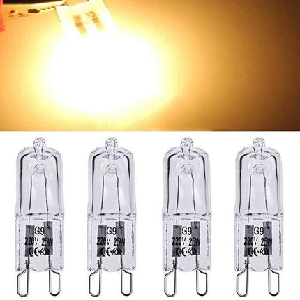 2pcs 25W G9 Warm White Halogen Oven Dimmable Bi-Pin Light Bulb 220-240V 2000hrAU - Aimall