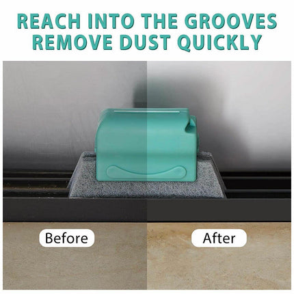 Window Door Track Cleaning Brush Gap Groove Sliding Tools Dust Cleaner Kitchen - Aimall