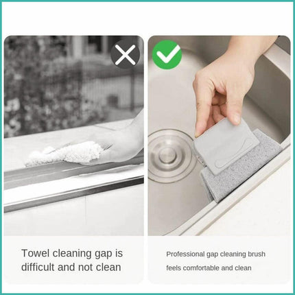 Window Door Track Cleaning Brush Gap Groove Sliding Tools Dust Cleaner Kitchen - Aimall