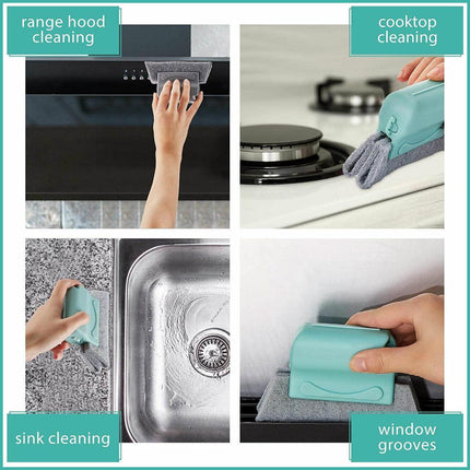 Window Door Track Cleaning Brush Gap Groove Sliding Tools Dust Cleaner Kitchen - Aimall