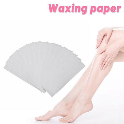 100Pcs Pre-Cut Strips Pack Non Woven Disposable 70gsm Wax Waxing Papers Cut New - Aimall