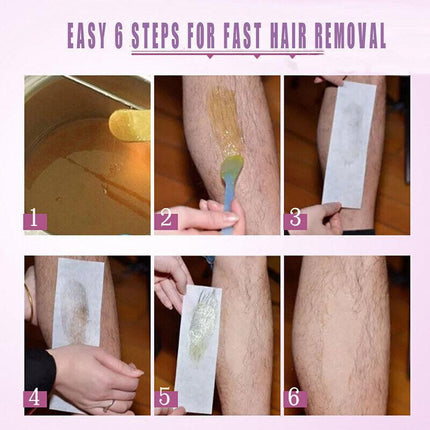 100Pcs Pre-Cut Strips Pack Non Woven Disposable 70gsm Wax Waxing Papers Cut New - Aimall