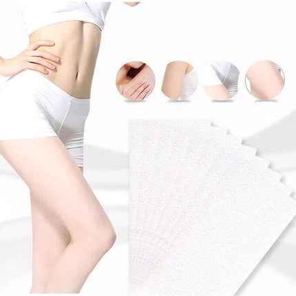 100Pcs Pre-Cut Strips Pack Non Woven Disposable 70gsm Wax Waxing Papers Cut New - Aimall
