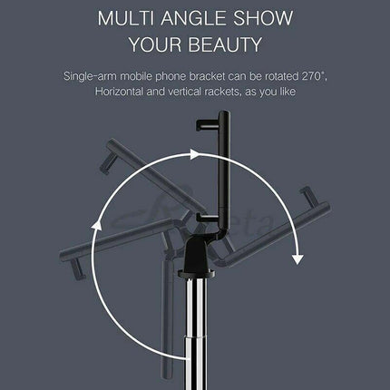 Wireless Bluetooth Selfie Stick Tripod Extendable Foldable Tripod Rod Selfie Rod - Aimall