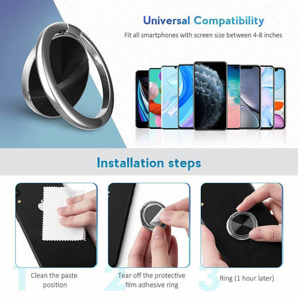 iRing Phone Ring Finger Holder Stand Car Mount Hook for iPhone iPad Mobile Grip - Aimall