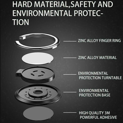 iRing Phone Ring Finger Holder Stand Car Mount Hook for iPhone iPad Mobile Grip - Aimall