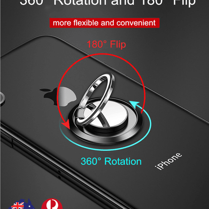 iRing Phone Ring Finger Holder Stand Car Mount Hook for iPhone iPad Mobile Grip - Aimall