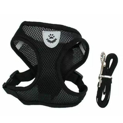 Pet Dog Cat Puppy Soft Leash VEST Mesh Breathe Adjustable Harness Braces Clothes - Aimall