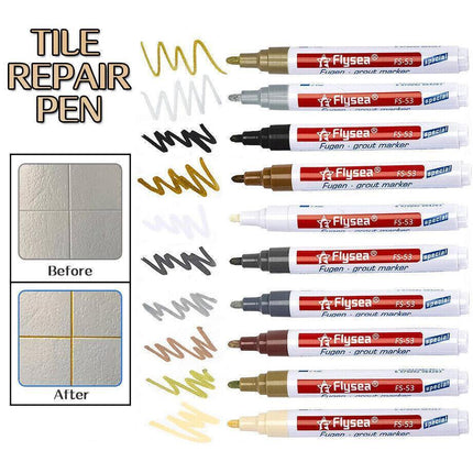 Tile Styling Pen Bathroom Floor Waterproof And Mildew Grout Marker Repair Pens - Aimall