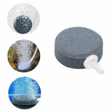 Round Air Stone Disk Bubble Diffuser Airstone Hydroponics Aquarium Fish Tank AU - Aimall