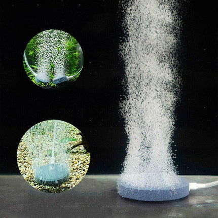 Round Air Stone Disk Bubble Diffuser Airstone Hydroponics Aquarium Fish Tank AU - Aimall