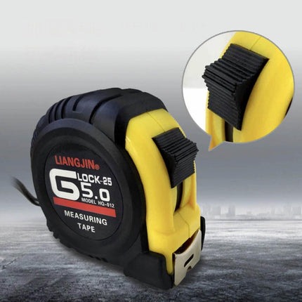 3/5/10m Measuring Tape Measure Steel Ruler Rule Lock Rubber Grip Metric & Inch - Aimall