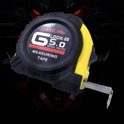 3/5/10m Measuring Tape Measure Steel Ruler Rule Lock Rubber Grip Metric & Inch - Aimall