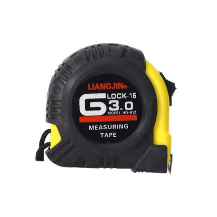 3/5/10m Measuring Tape Measure Steel Ruler Rule Lock Rubber Grip Metric & Inch - Aimall