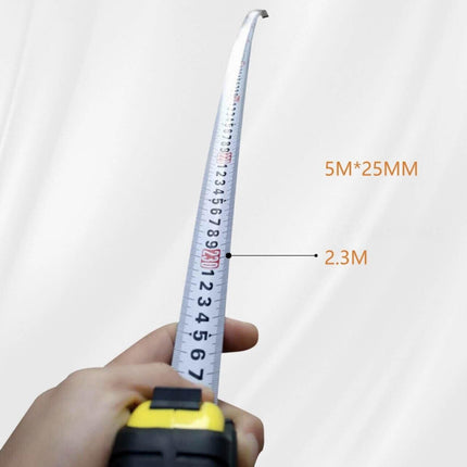 3/5/10m Measuring Tape Measure Steel Ruler Rule Lock Rubber Grip Metric & Inch - Aimall