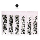 1440Pcs Glitter Rhinestones Crystal Clear Flat Bottom Glass Nail Art Nail Drill - Aimall