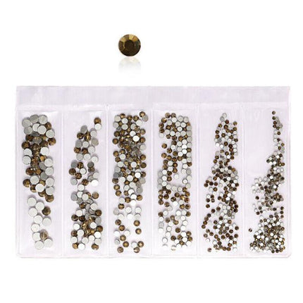 1440Pcs Glitter Rhinestones Crystal Clear Flat Bottom Glass Nail Art Nail Drill - Aimall