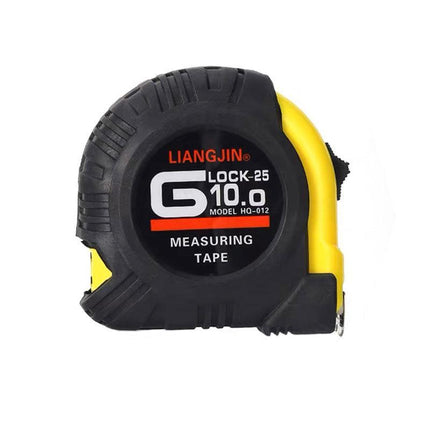 3/5/10m Measuring Tape Measure Steel Ruler Rule Lock Rubber Grip Metric & Inch - Aimall