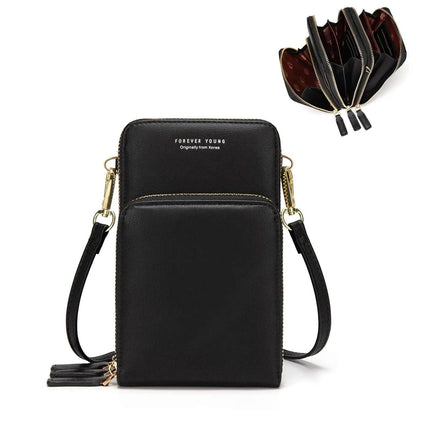 Women Crossbody phone Purse Touch Screen Bag RFID Blocking Wallet Shoulder Strap - Aimall