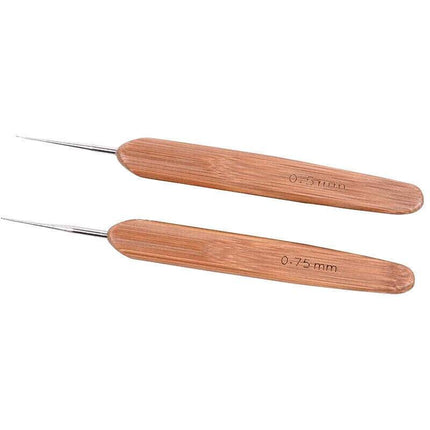 Bamboo Crochet Dreadlock Hook Needle Dread Tool Braiding Hair Maintenance Craft - Aimall