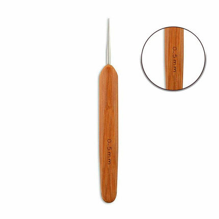 Bamboo Crochet Dreadlock Hook Needle Dread Tool Braiding Hair Maintenance Craft - Aimall