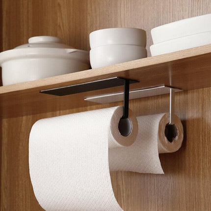 Paper Towel Holder Hanger Rack Kitchen Shelf Organizer Under Roll Cabinet Cup AU - Aimall