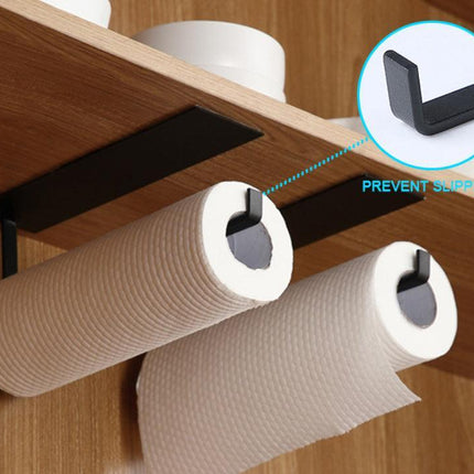 Paper Towel Holder Hanger Rack Kitchen Shelf Organizer Under Roll Cabinet Cup AU - Aimall
