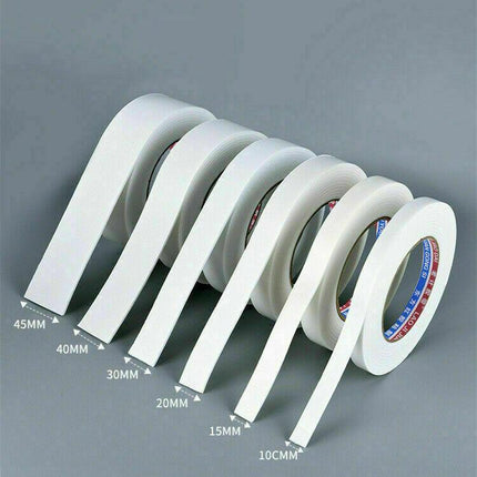 Double Sided White PE Foam Sticky Tape Mounting DIY Craft Strong Adhesive 2.5m - Aimall