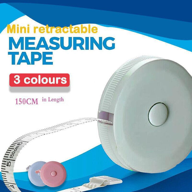 1.5m Retractable Body Measuring Soft Ruler Sewing Cloth Tailor Tape Measure AU - Aimall