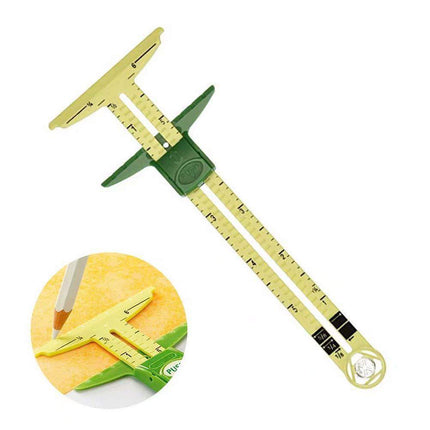 5-in-1 Sliding Gauge with No-Hassle Triangles Gauge Sewing Measuring for Sewing - Aimall