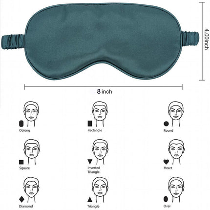 Pure Soft Silk EyeShade Blindfold Sleep Eye Mask Cover Light Shade Travel Relax - Aimall
