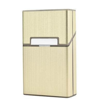 Tobacco Holder Aluminum Pocket Box Storage Container 20 Cigarette Case LighterAU - Aimall