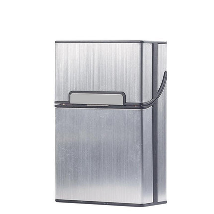 Tobacco Holder Aluminum Pocket Box Storage Container 20 Cigarette Case LighterAU - Aimall