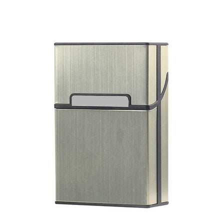 Tobacco Holder Aluminum Pocket Box Storage Container 20 Cigarette Case LighterAU - Aimall
