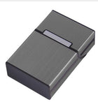 Tobacco Holder Aluminum Pocket Box Storage Container 20 Cigarette Case LighterAU - Aimall
