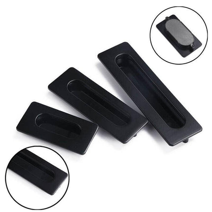 Kitchen Flush handles drawer Cabinet Sliding door pulls matte black furniture AU - Aimall