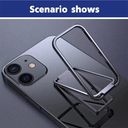 Portable Multifunctional Folding Metal Mobile Phone Holder Bracket Desktop Stand - Aimall