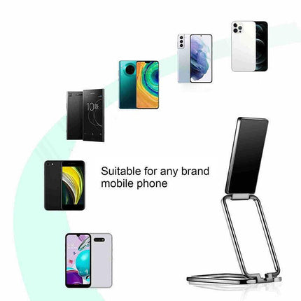 Portable Multifunctional Folding Metal Mobile Phone Holder Bracket Desktop Stand - Aimall