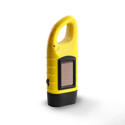 New Hand Crank Solar Powered Rechargeable LED Camping Emergency Flashlight AU - Aimall