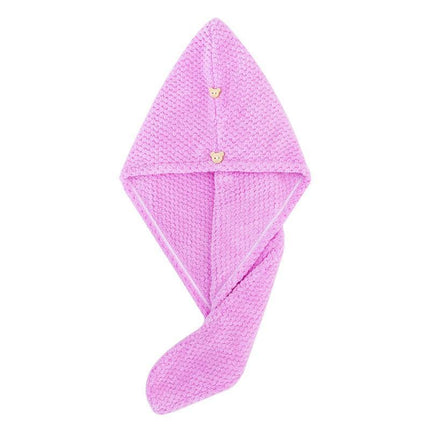 Quick Dry Hair Towel Drying Turban Bath Towel Head Wrap Fast Hat Spa Cap Soft AU - Aimall