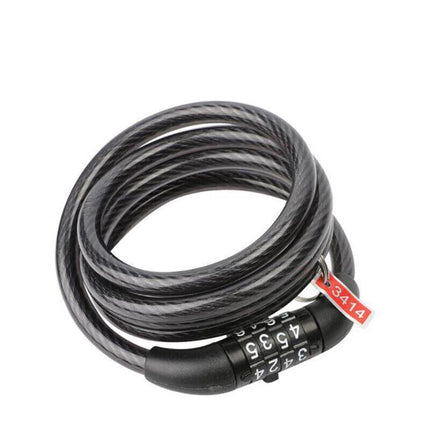 Bicycle Bike Code Lock Locker 4 Digits Password Code Steel Cable Secure Tough AU - Aimall