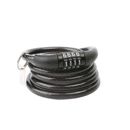 Bicycle Bike Code Lock Locker 4 Digits Password Code Steel Cable Secure Tough AU - Aimall