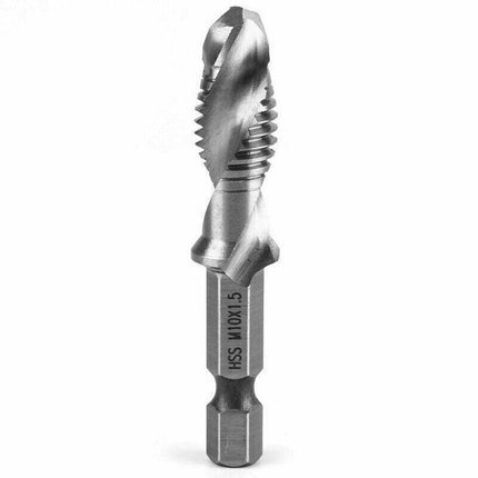 6X HSS Hex Shank Tap Drill Bits Metric Thread Screw Tapping Compound Set Tool AU - Aimall