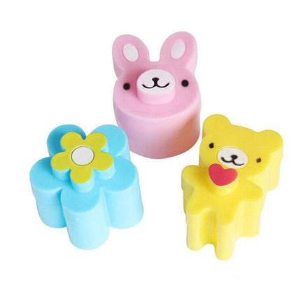 3X Flower Bread Mold Cake Toast Bento Maker Sandwich Cutter Rabbit Crust Cookie - Aimall
