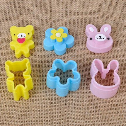 3X Flower Bread Mold Cake Toast Bento Maker Sandwich Cutter Rabbit Crust Cookie - Aimall