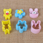 3X Flower Bread Mold Cake Toast Bento Maker Sandwich Cutter Rabbit Crust Cookie - Aimall