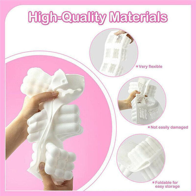 6 Cavities 3D Cube Candle Mould Silicone Wax Bubble Cake Dessert Plaster Mold AU - Aimall